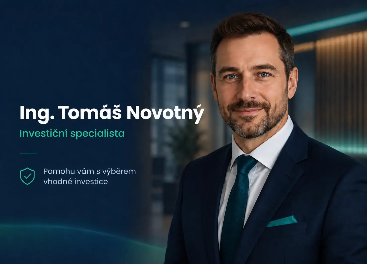 Ing. Tomáš Novotný – investiční specialista